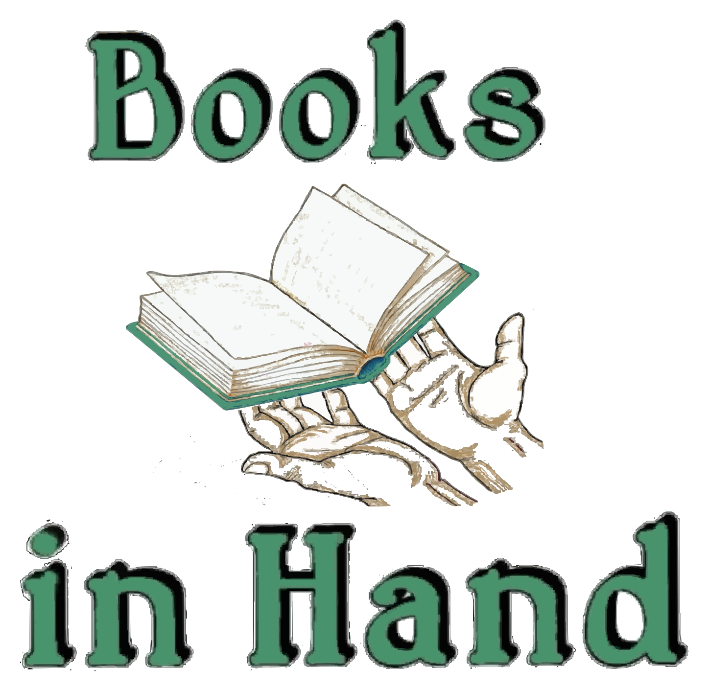 Books in Hand — an open book resting on a pair of open hands